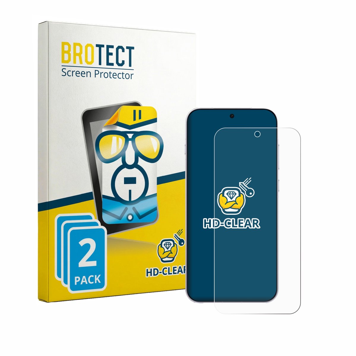 BROTECT - Screenprotector voor Oppo Find X9s Pro - Folie Beschermfolie transparant 2 Stuks