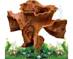 Aquarium Grot - Decoratie Rots - Waterdieren Verblijf - Realistisch Ontwerp - 11.5 x 14.5 cm - Bruin