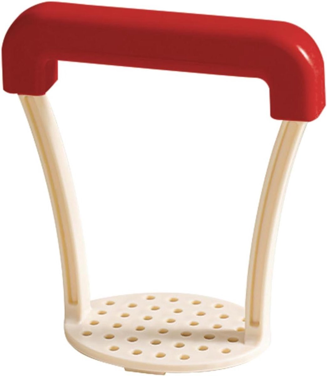 Aardappelstamper - Puree Maker - Gladde Puree Maken - Antislip Handgreep - 13 cm - Rood