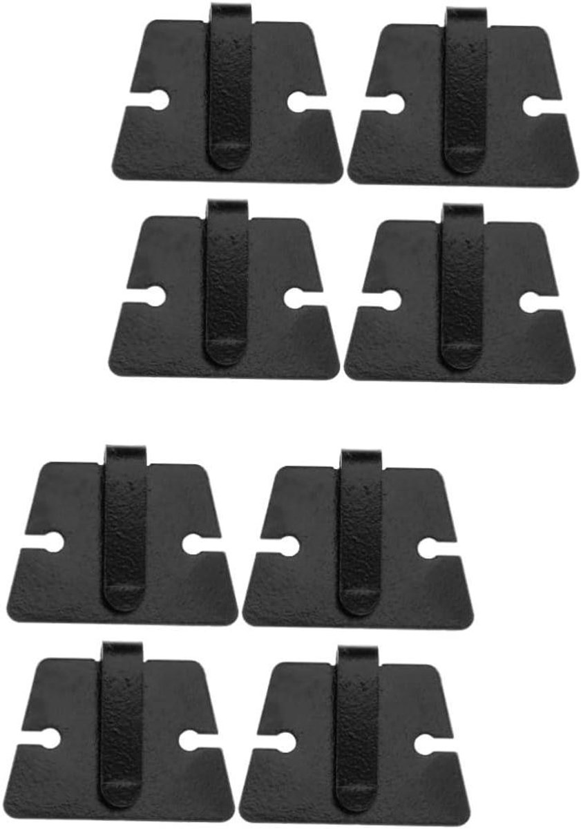 Microfoon Haken - Mic Clips - Auto Organisatie - Metaal Sterk - 8 Stuks - Zwart