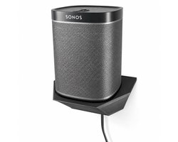 Sonos One Wandbeugel - Speaker Muurbeugel Voor Sonos One En One SL - Design Wall Mount Met Kabelmanagement - Minimalistische Audio Houder Voor Woonkamer Slaapkamer Keuken En Kantoor - Eenvoudige Montage Inclusief Schroeven - Zwart