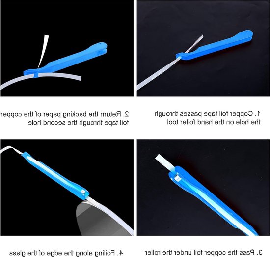 Praktische Hand Foiler voor Glas-in-Lood, Efficiënte Gereedschappen voor DIY Glas-in-Lood Creaties en Crafters, Perfecte Cadeaus voor Ambachtsliefhebbers — afbeelding 4