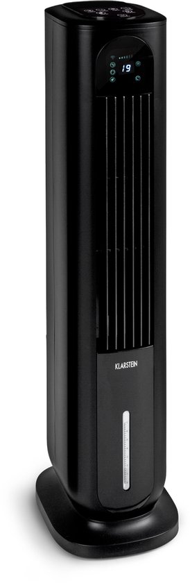 Klarstein Polar Tower 4-in-1 Luchtkoeler Ventilator Luchtbevochtiger Luchtreiniger 7L Waterreservoir Timer Afstandsbediening
