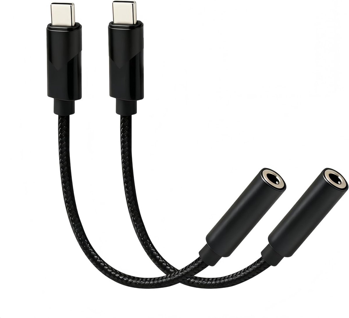 2 Stuks 3.5mm naar Lightning Jack Adapter voor Muziek en Bellen, Geschikt voor iPhone 14/13/12, Ideaal voor Hoofdtelefoon en Geluidskwaliteit