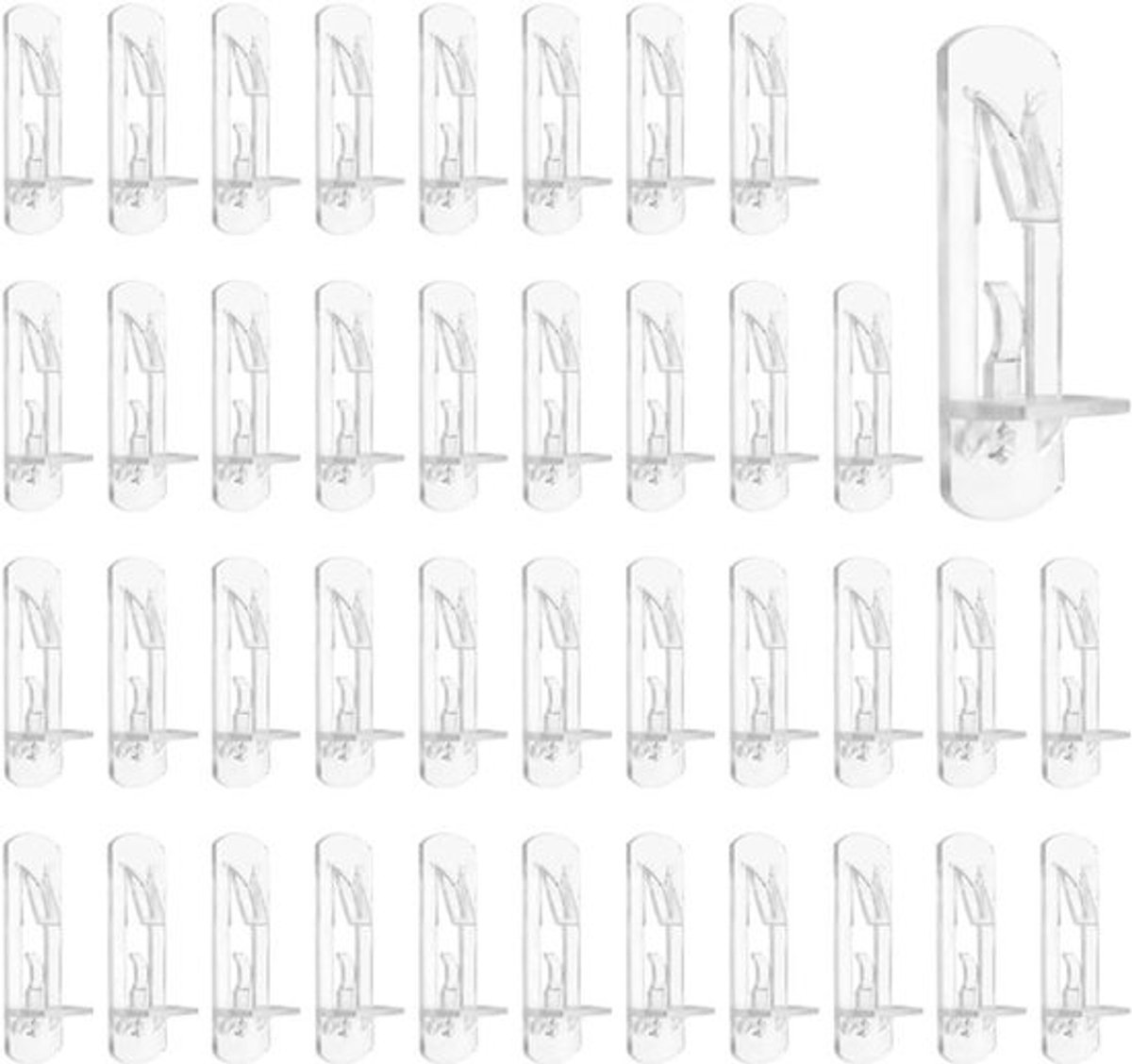 Kunststof plankklemmen - 40 stuks - voor planken van 20 mm dikte