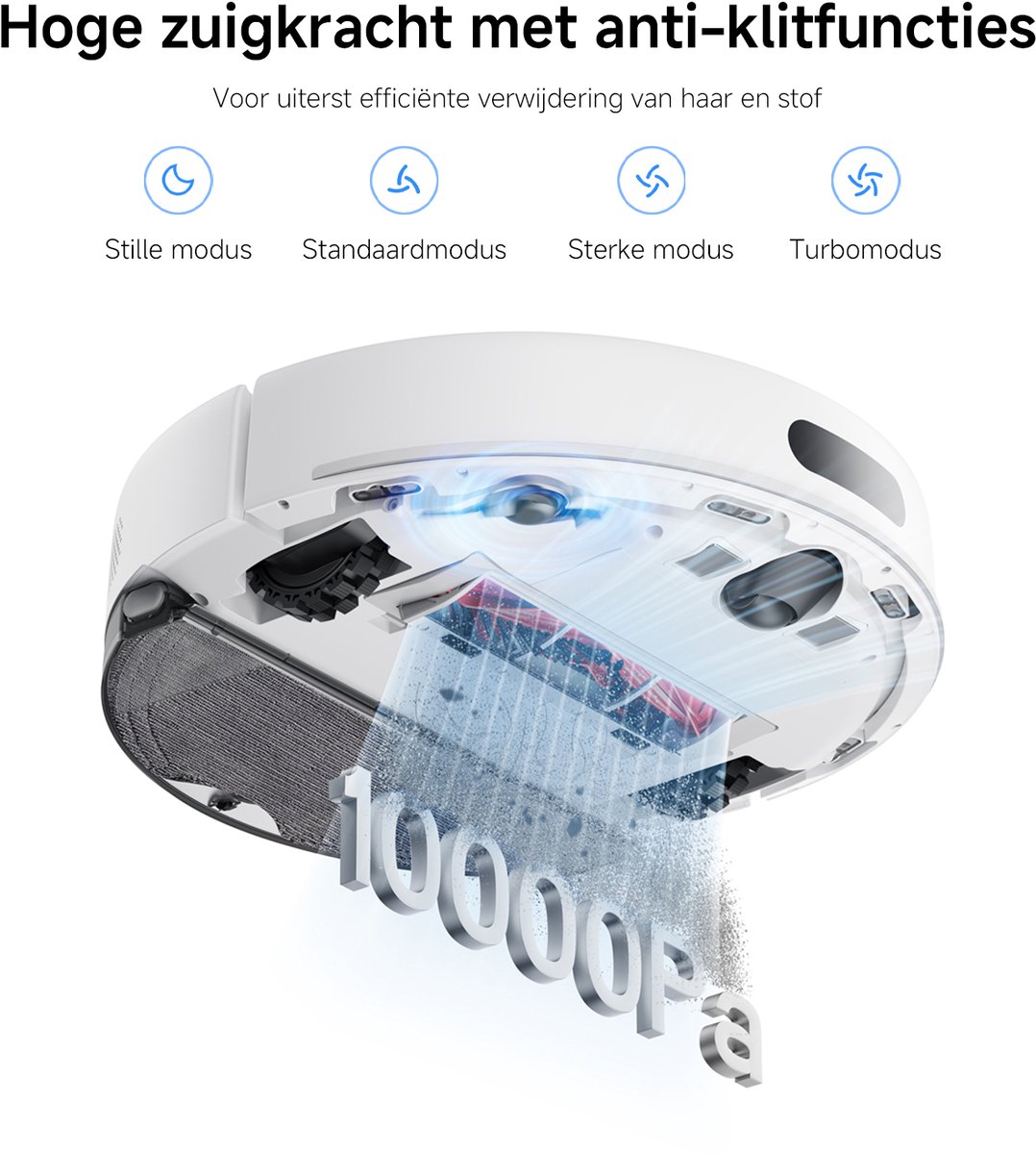 Xiaomi S40 Robotstofzuiger & Mop – 15.000 Pa Zuigkracht – Automatisch Dweilen – Slimme Navigatie — afbeelding 5