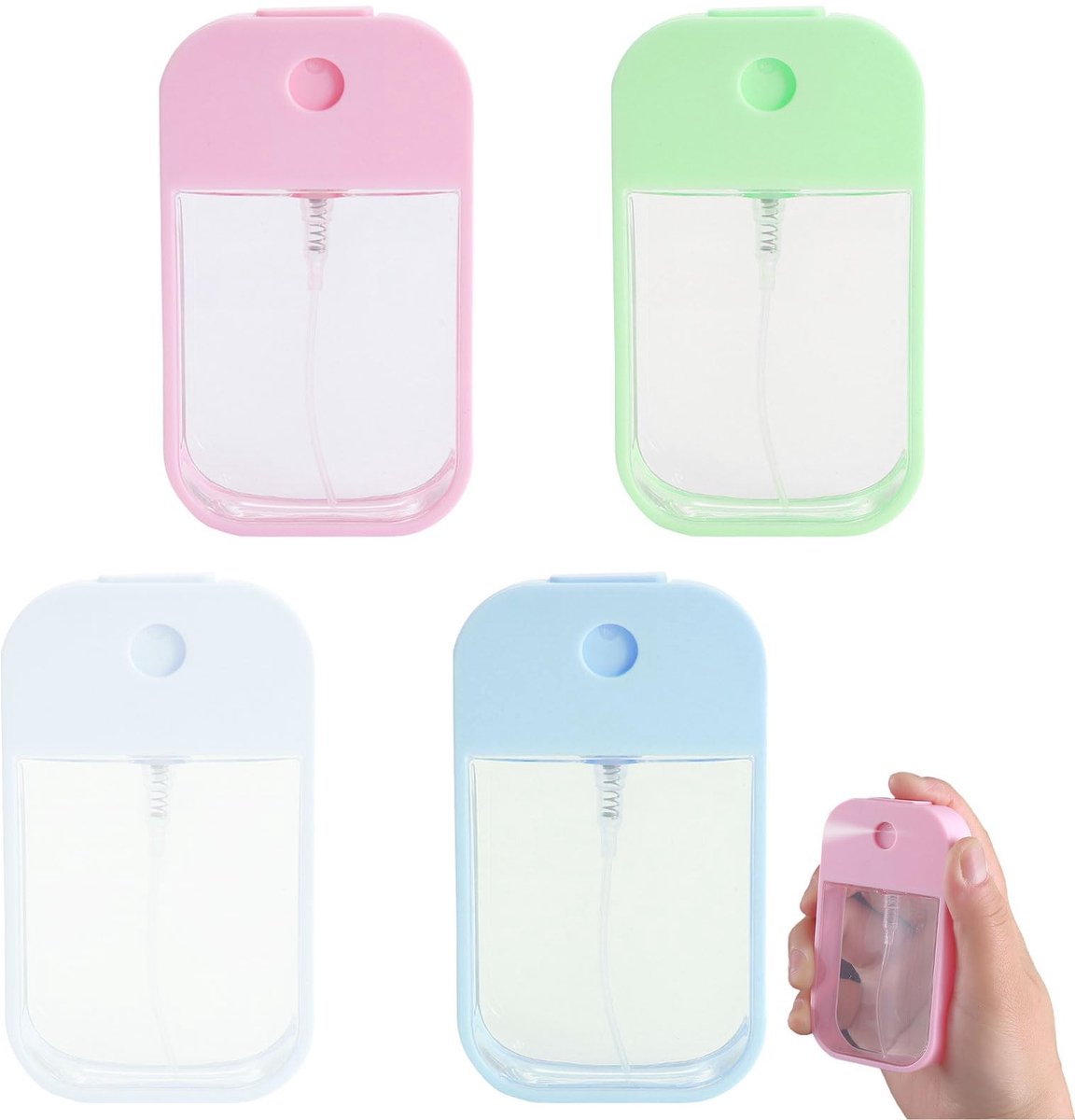 Dailygoods - Dailygoody - Set van 4 Spuitflessen in Diverse Kleuren - Duurzaam en Handig voor Thuis en Kantoor