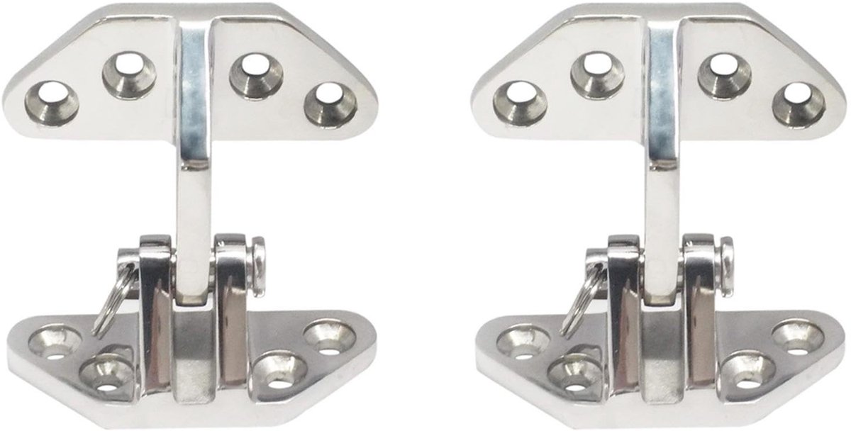 Dailygoods - Dailygoody - 2Pcs Roestvrijstalen Haring Hinge - Heavy Duty voor Marine en RV