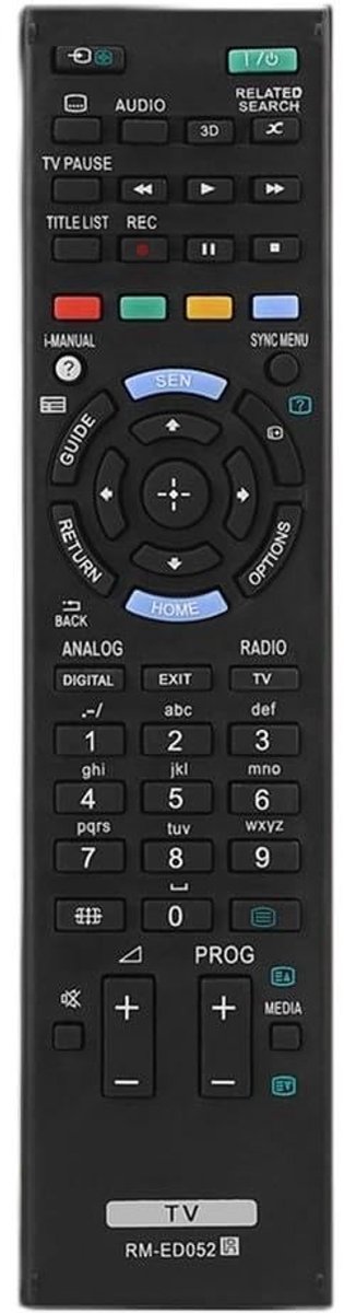 Dailygoods - Dailygoody - Universele Afstandsbediening - Vervanging voor TV - Duurzaam en Draagbaar - Afstandsbediening tot 10 meter - Geschikt voor diverse TV-mod...
