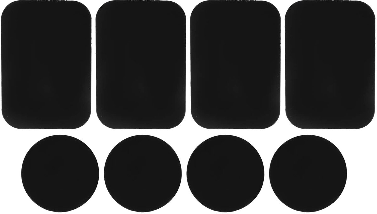 Dailygoods - 8 Stuks Metalen Plaat voor Magnetische Telefoonhouder