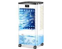 KAD® Airco Zonder Afvoerslang – Aircooler – Mobile Aircooler – 8L Water Tank – Wit – 22cm x 23cm x 57cm