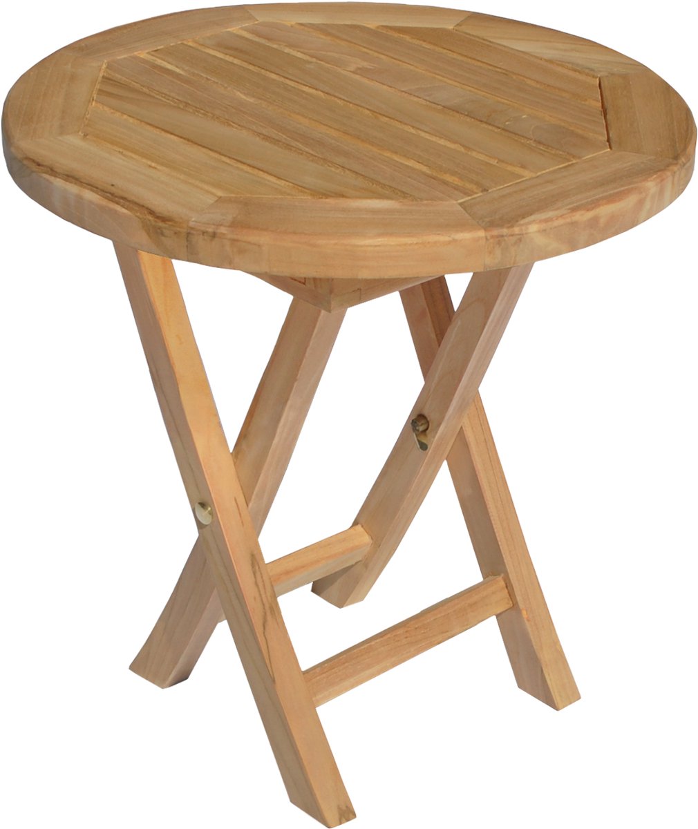 Ronde teak bijzettafel 50cm LOMBOK