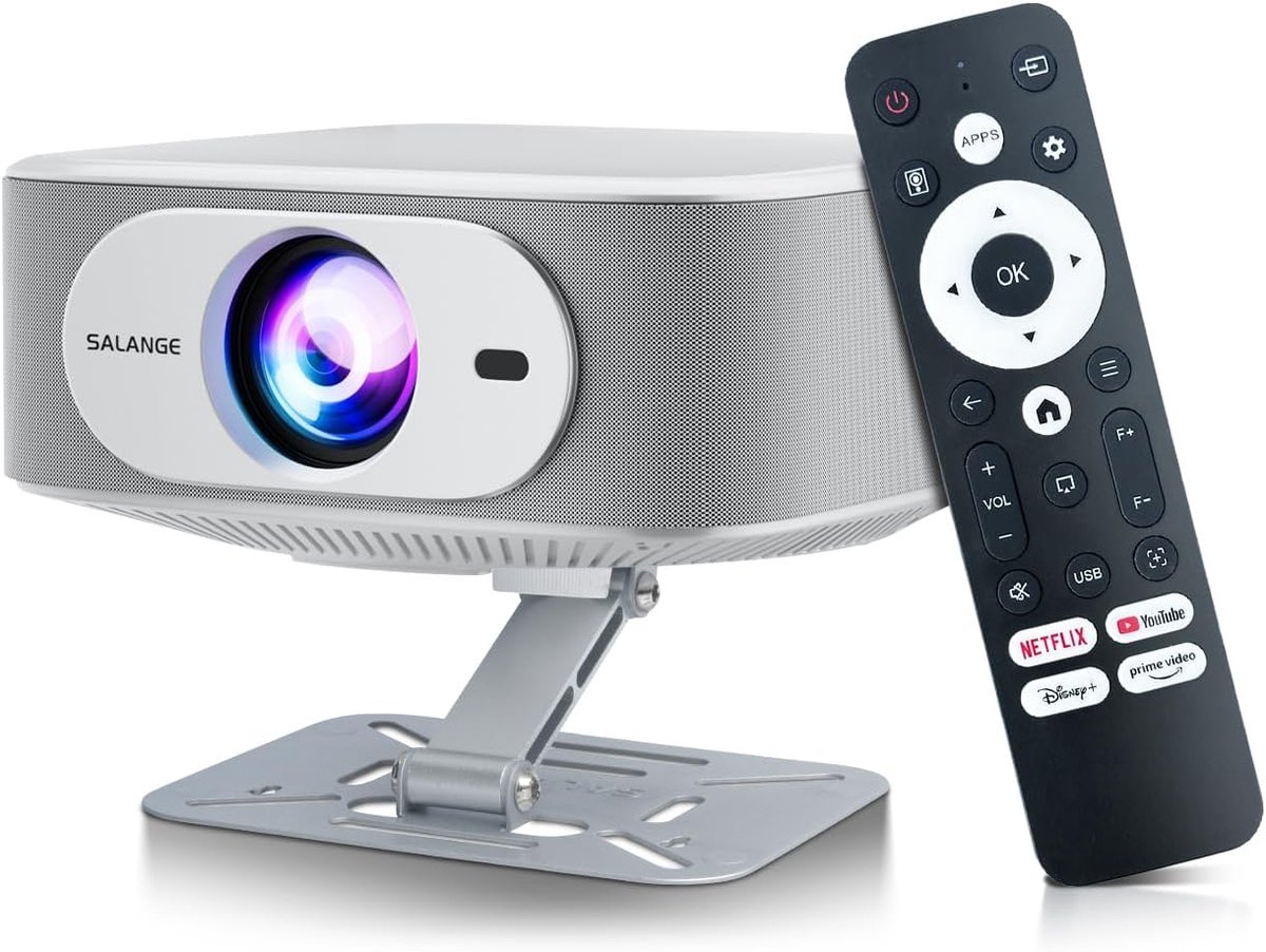 Beamer Full HD 1080P met WiFi 6 - Android 13, Netflix, 4K Ondersteuning en Auto Keystone