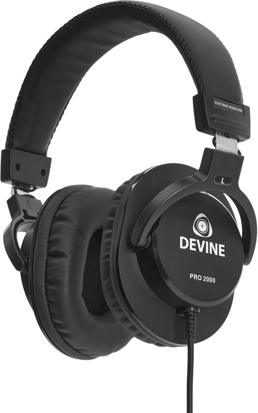 Devine PRO 2000 Hoofdtelefoon Over Ear Zwart - Devine - €33,95