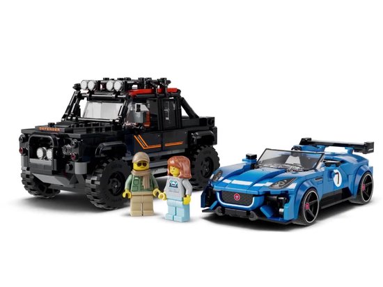 LEGO Speed Champions Jaguar Project 7 en Land Rover Defender Auto Bouwpakket voor Kinderen 77264