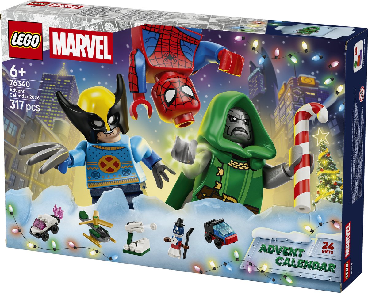 LEGO ǀ Marvel Adventskalender 2026 Superheld Speelgoed voor Kinderen 76340 – foto 8