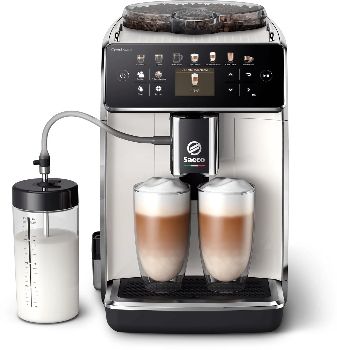 Saeco GranAroma SM6585/00 - Espressomachine - Zilver / RVS thumbnail 6