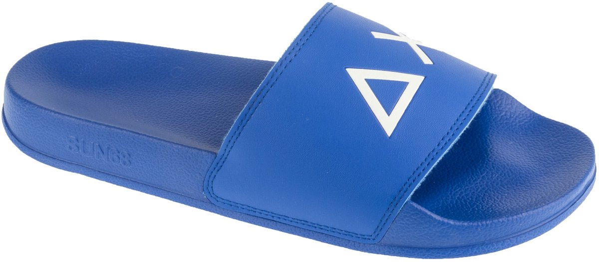 SUN68 Slippers Logo, Mannen, Blauw, Slippers, maat: 40