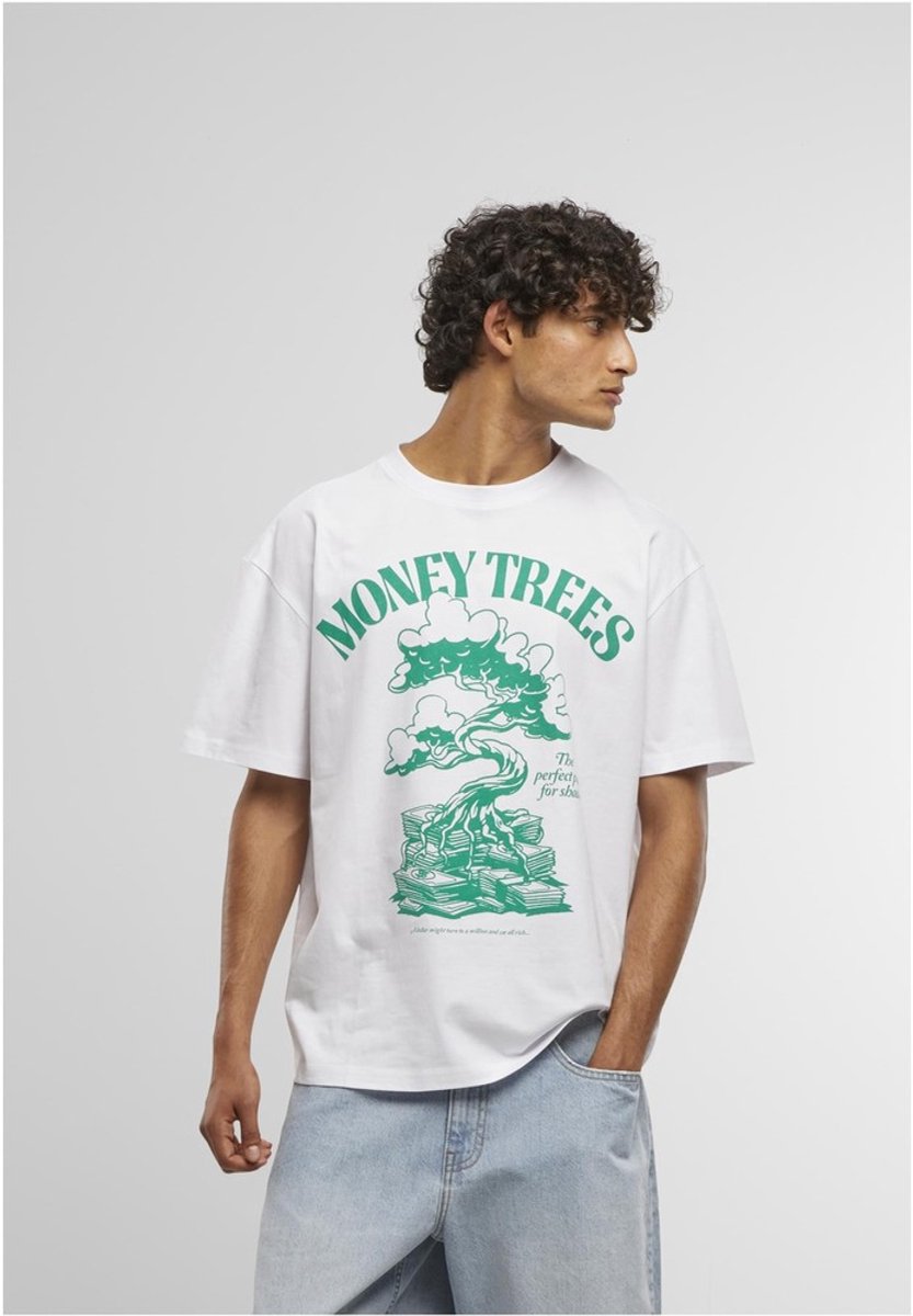 Mister Tee Money Trees Oversize Heren Tshirt XL Wit