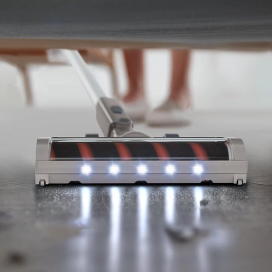 Philips Steelstofzuiger Draadloos XC2011/01 - Zuigmond met LED verlichting - Zonder Zak - Incl Handstofzuigerfunctie - Alle Vloertypen - Lichtgewicht