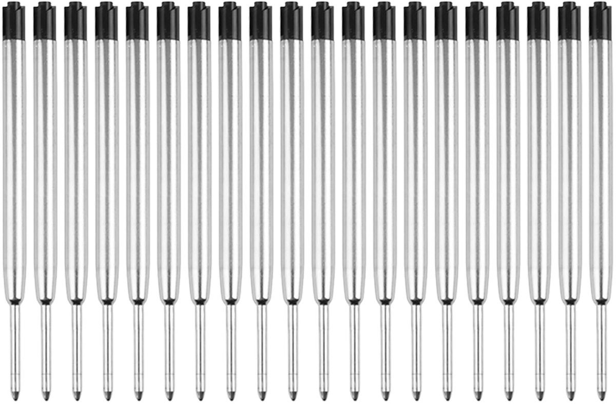 Dailygoods - 20 Metalen Reservebalpens voor Soepel Schrijven