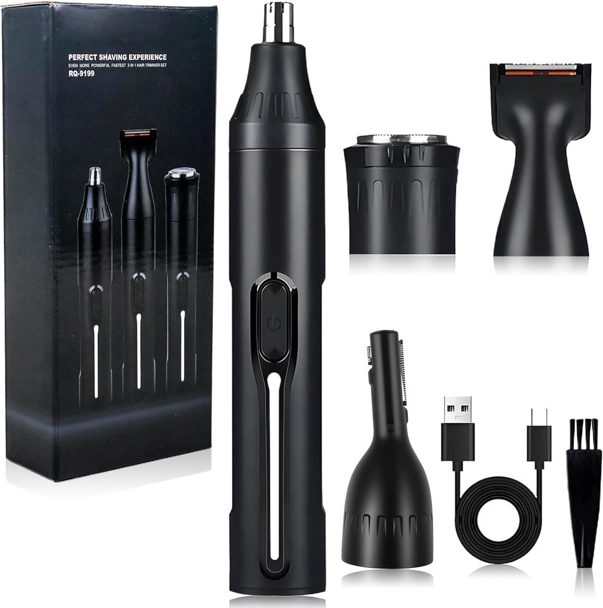 Neustrimmer Mannen - Bodygroomer - Scheerapparaat - Oortrimmer - Oplaadbaar