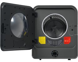 Mini wasdroger- Afvoerdroger -- Kleine droogkast - Wandmontage droger - 3kg - 830W - 5 programma's - RVS trommel - Appartement - 49,5cm - 1 stuk