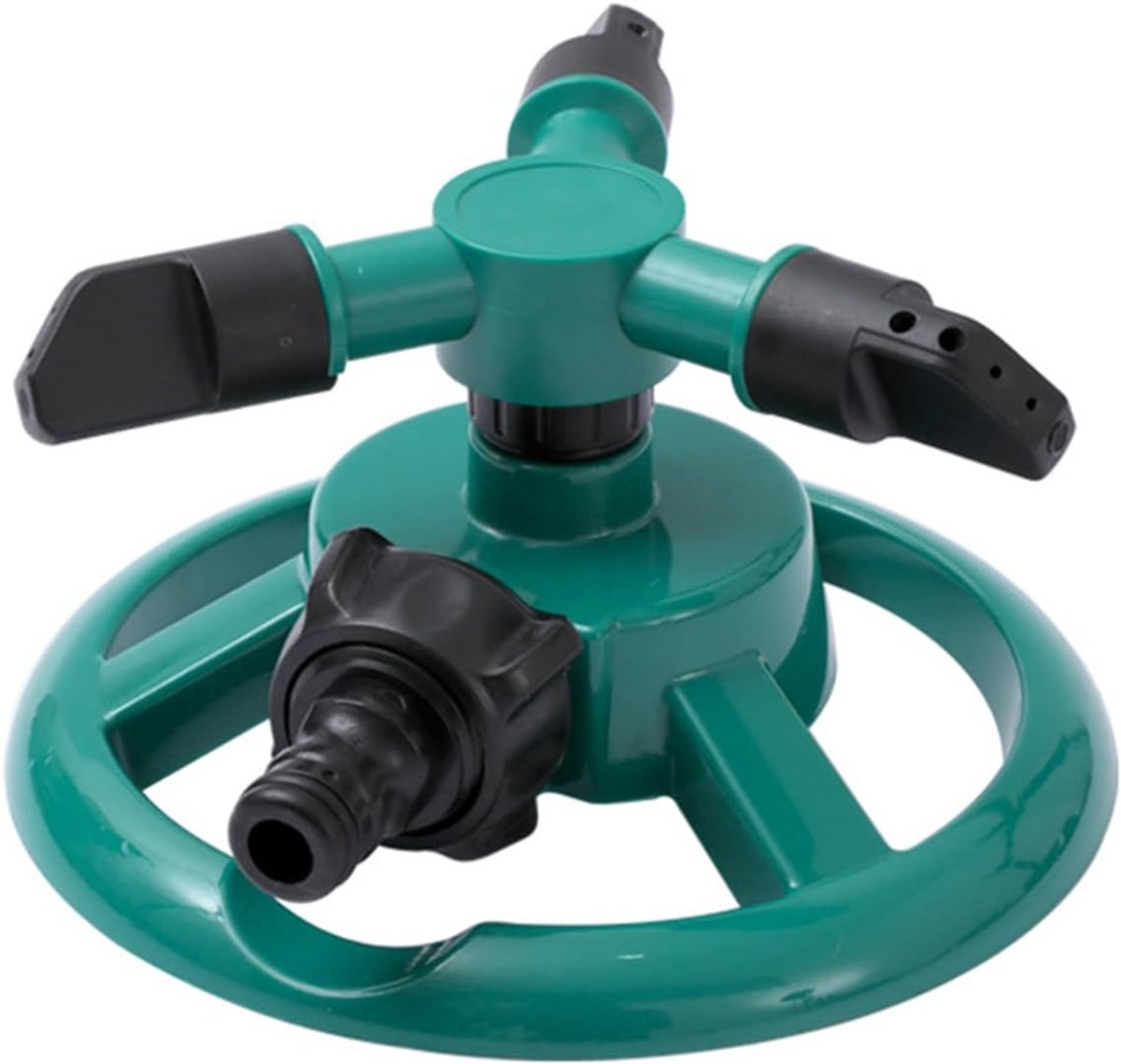 360° draaibare gazonsproeier - Verstelbare, roterende sproeier geschikt voor het besproeien van gazon en tuin, met een waterbesparende sproeistand.