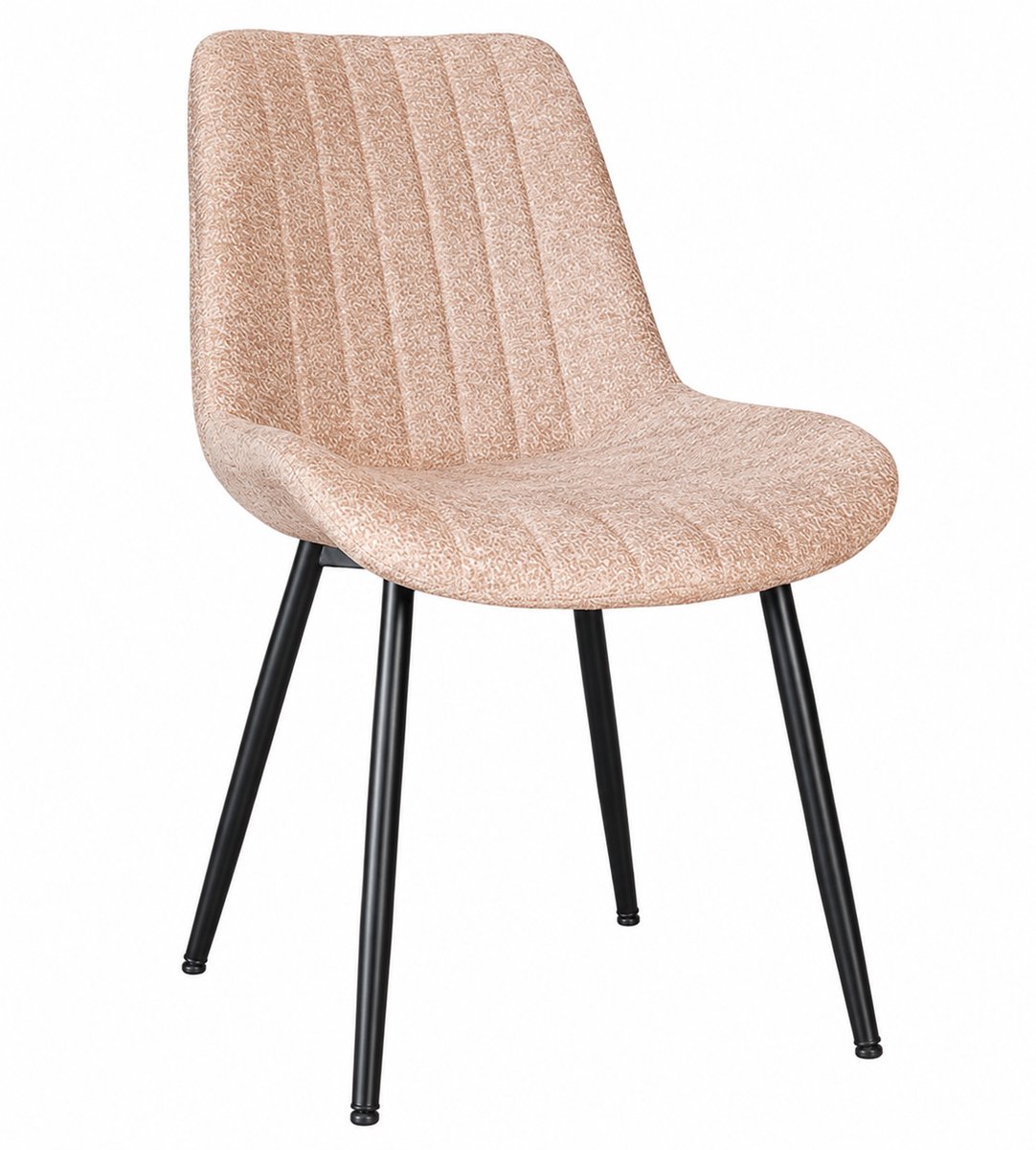 Lizzely Garden & Living Eetkamerstoel Susta taupe chenille eetstoel zetel