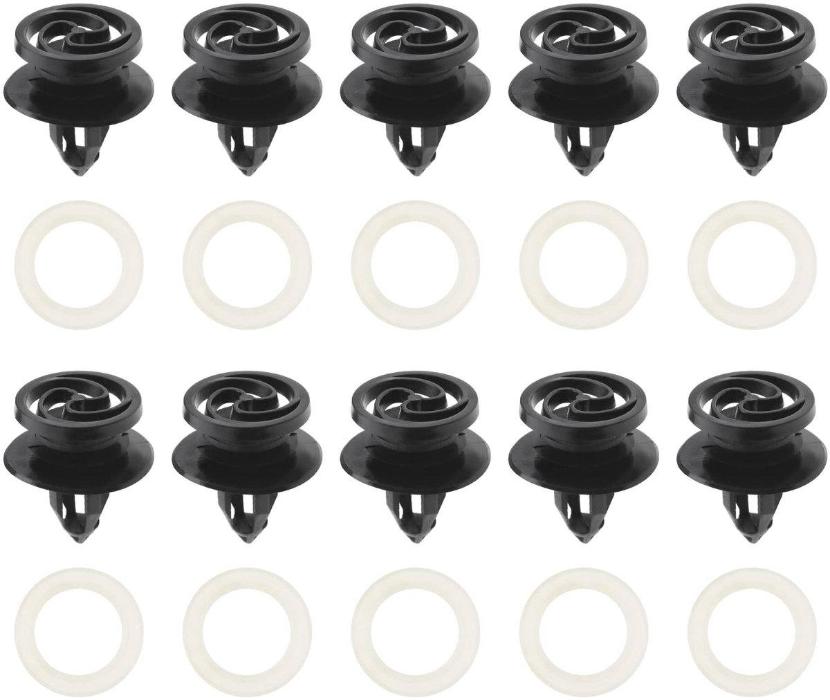 Dailygoods - Dailygoody - Autodeurbekleding Clips - 30 Stuks - Hoogwaardige Kunststof - 11 mm Montagegat - Interieur Bevestigingsmiddelen - Compatibel met Audi A4 ...