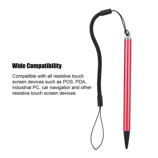 Dailygoody - Stylus Pen - Resistieve touchscreen pen - Veertouw voor gebruiksgemak - Compact formaat - Geschikt voor alle resistieve apparaten — afbeelding 4