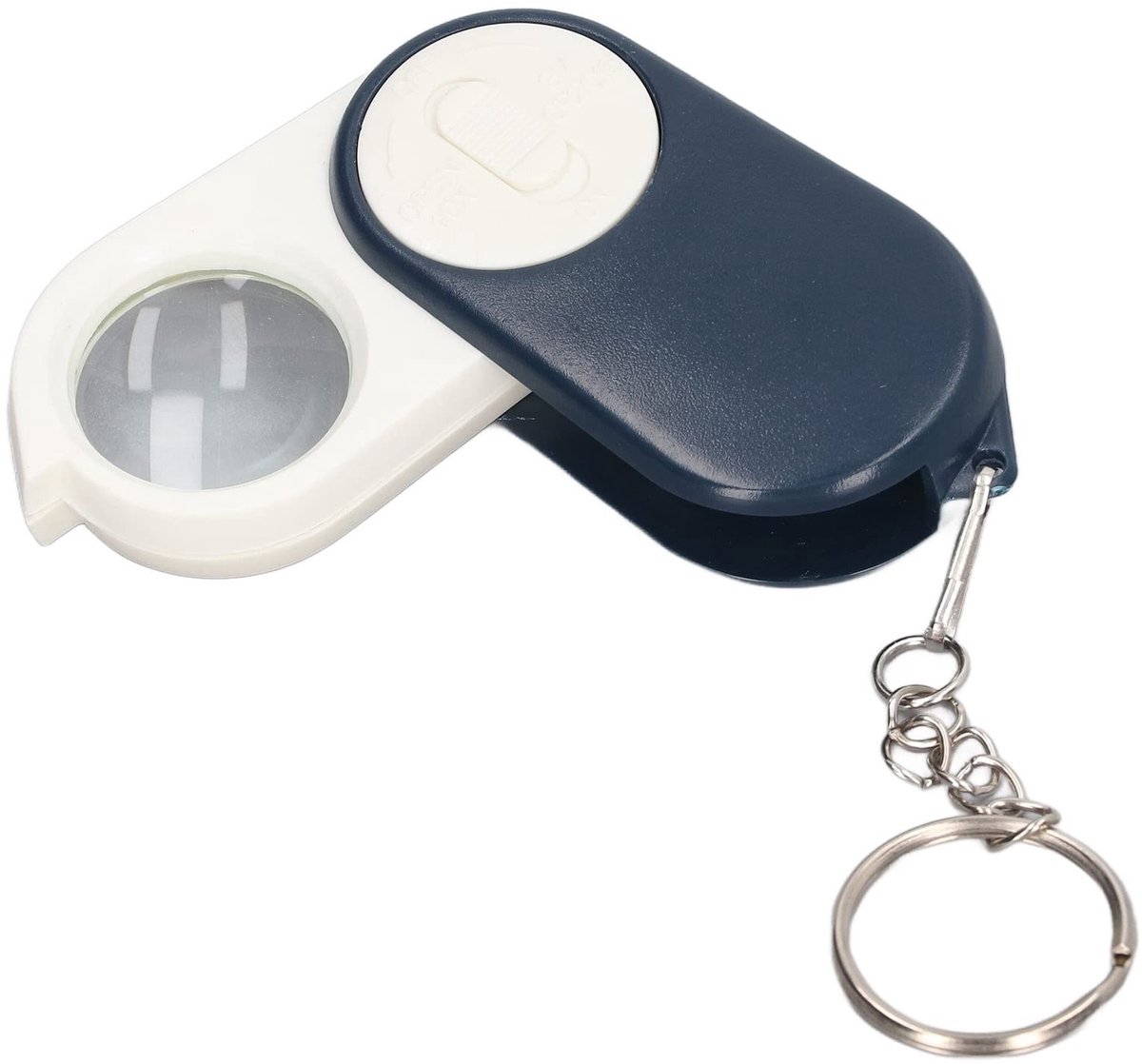 Dailygoods - Dailygoody - Mini Vergrootglas met Licht - Handheld Zakvergrootglas - 10X Vergroting - Verlicht voor Lezen - Inspectie en Hobby - Inclusief Sleut