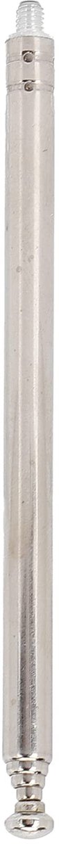Dailygoods - Dailygoody - Telescopische Radio Antenne - Vervangingsantenne - Roestvrij Staal - 5 Secties - Voor TV en Radio - Ideaal voor Elektrisch Speelgoed