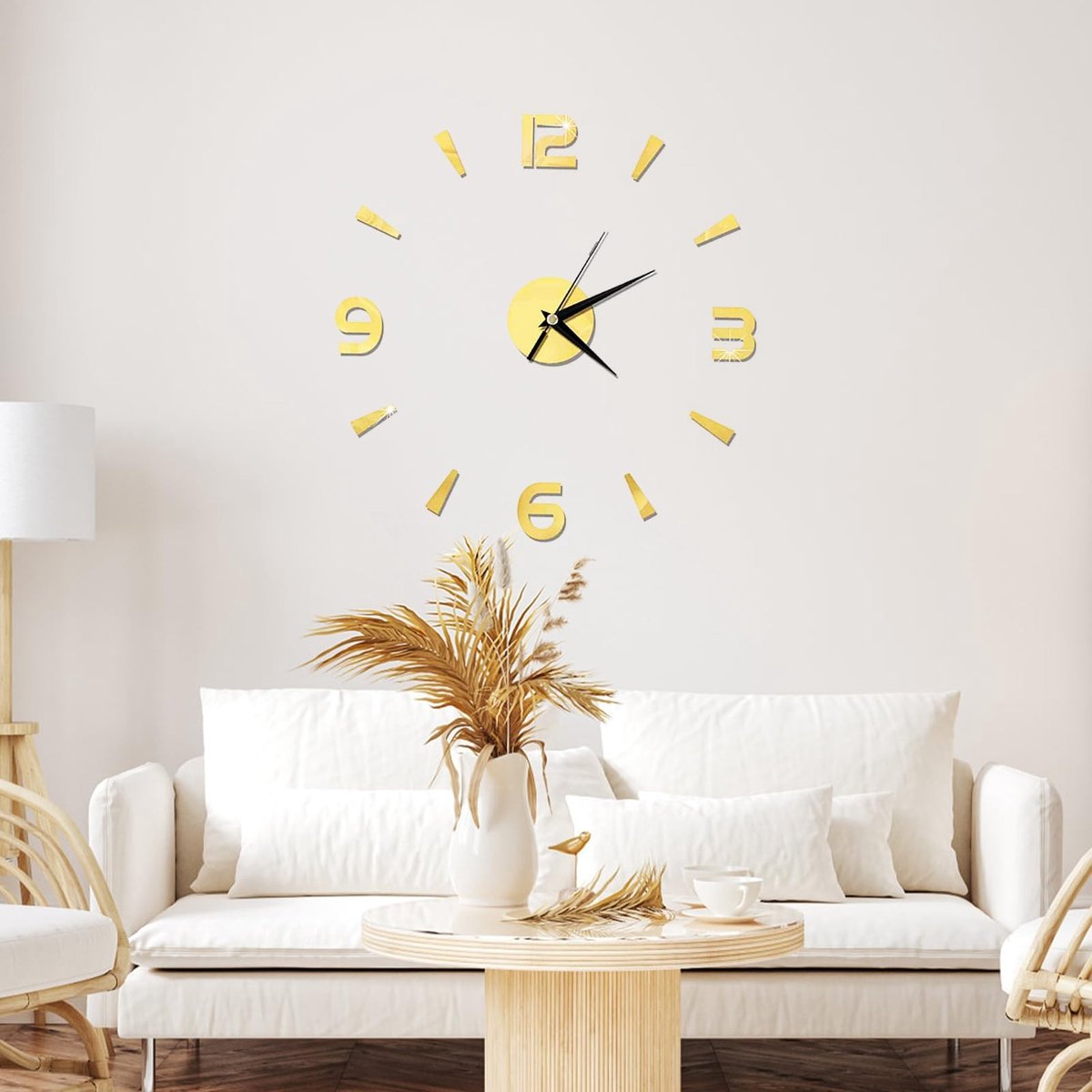 Dailygoods - DIY Wandklok met Acryl Spiegel en Frameloze Stickers