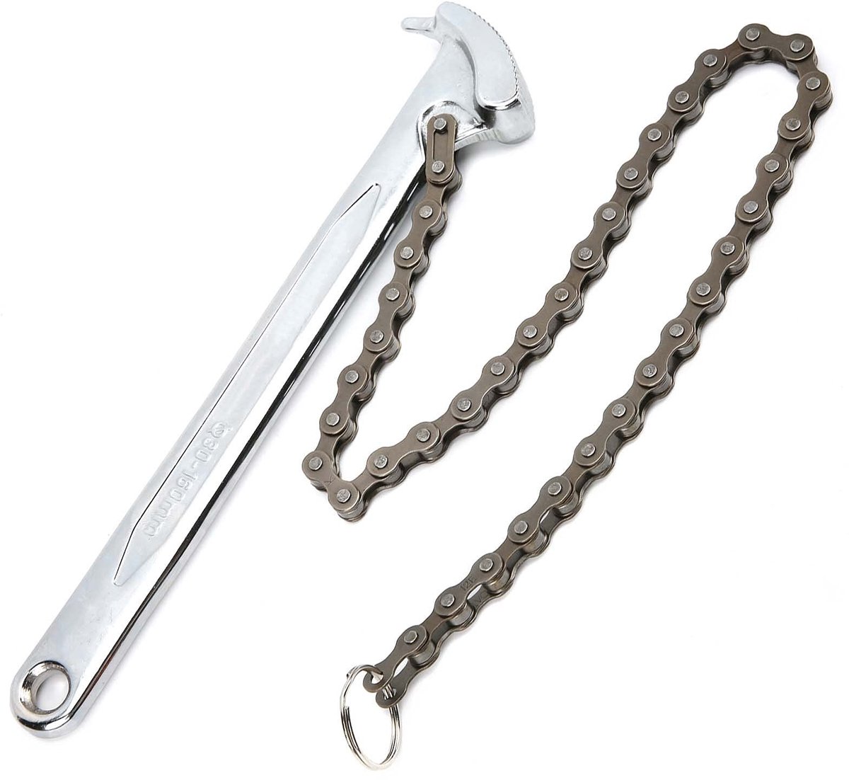 Dailygoods - Dailygoody - Verstelbare Kettingsleutel - Omkeerbare Ratelsleutel - Robuust Staalontwerp - 230 mm - Geschikt voor Loodgieterswerk - Efficiënte Bedieni...