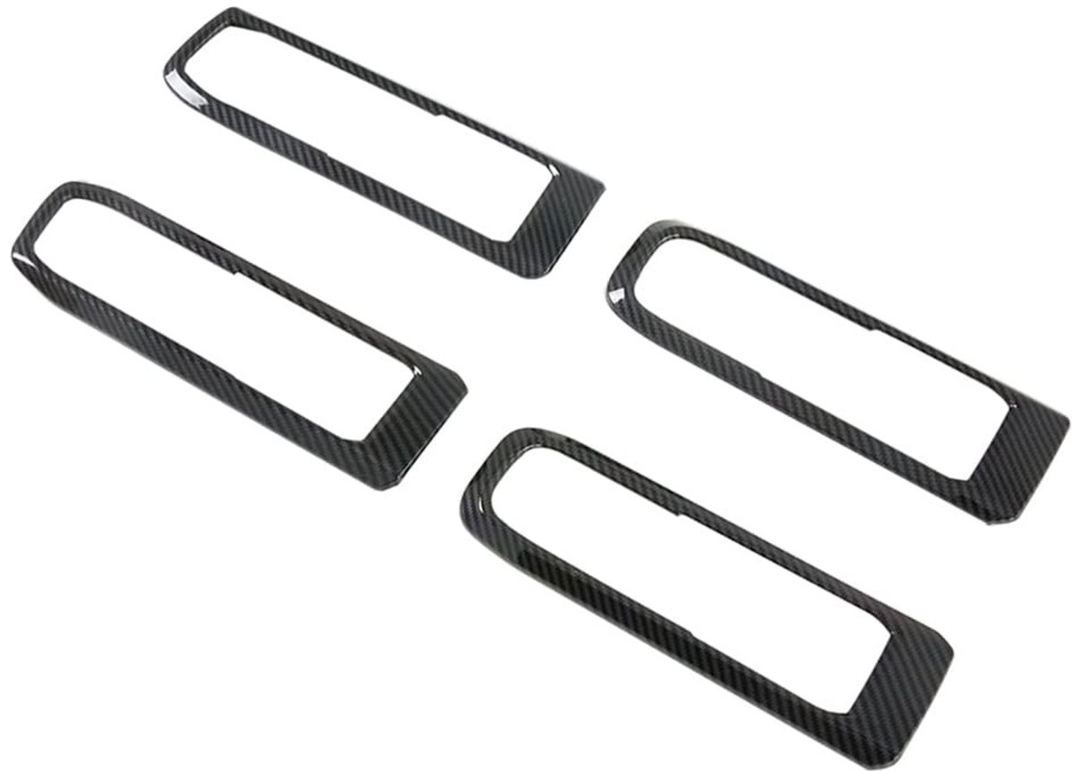 Dailygoods - Dailygoody - 4X Interieur Deurgreep Kom Cover Trim voor F0-RD Explorer 2020-2021 - ABS Carbon Fiber