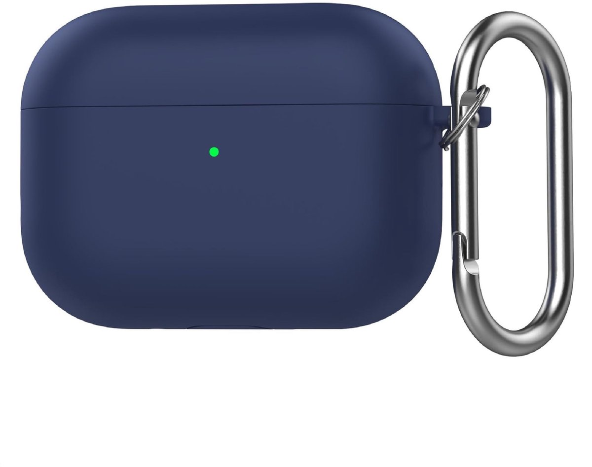 Dailygoods - Siliconen Beschermhoes voor Airpods Pro 3, Donkerblauw, Ultradun