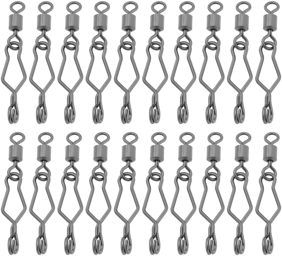 Dailygoods - Dailygoody - Vistackle - Rvs Fishing Speed Clips - Onmisbaar voor Vissers - 3.7cm - 70LB - Handige accessoires voor vissen - 50 stuks - Perfect voor e...