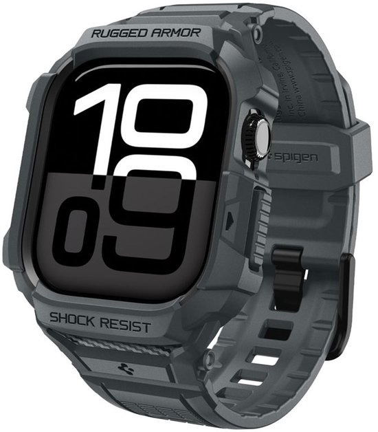 Spigen Hoesje Voor Apple Watch 11 46Mm Rugged Armor Pro 2 Cushion