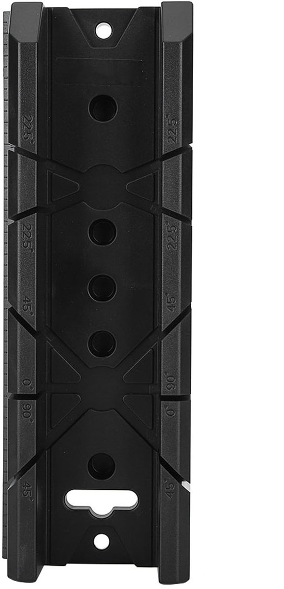 Dailygoods - Multifunctionele Houtzaagmachine - Schuine Verstekzaagbak - Hoeken 0° 22.5° 45° 90° - ABS Materiaal - Geschikt voor Houtbewerking