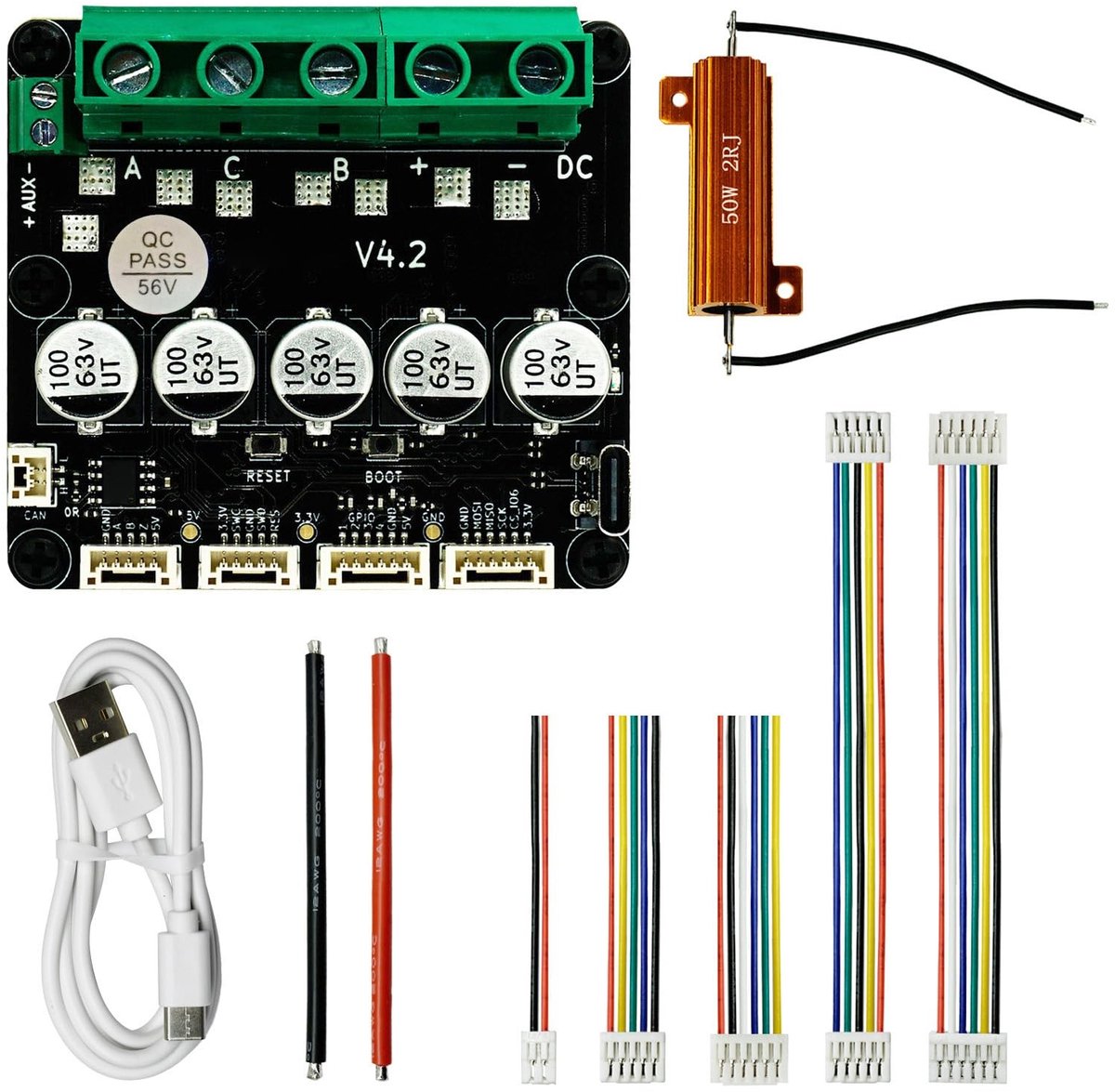 Dailygoody - Servomotorcontroller - BLDC-controller - Hoge Stroomdriverkaart - Enkele Aandrijving - Geschikt voor diverse encoders - USB en co...