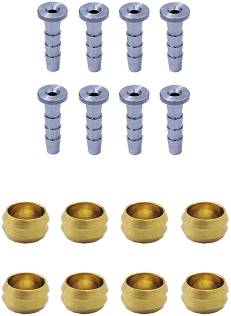 Dailygoody - Fietsoverde Set - 8 Delige Set Connectoren - Voor Shimano BH90 - Hydraulische Schijfremmen - Betrouwbare en Kwalitatieve Componenten - Ge