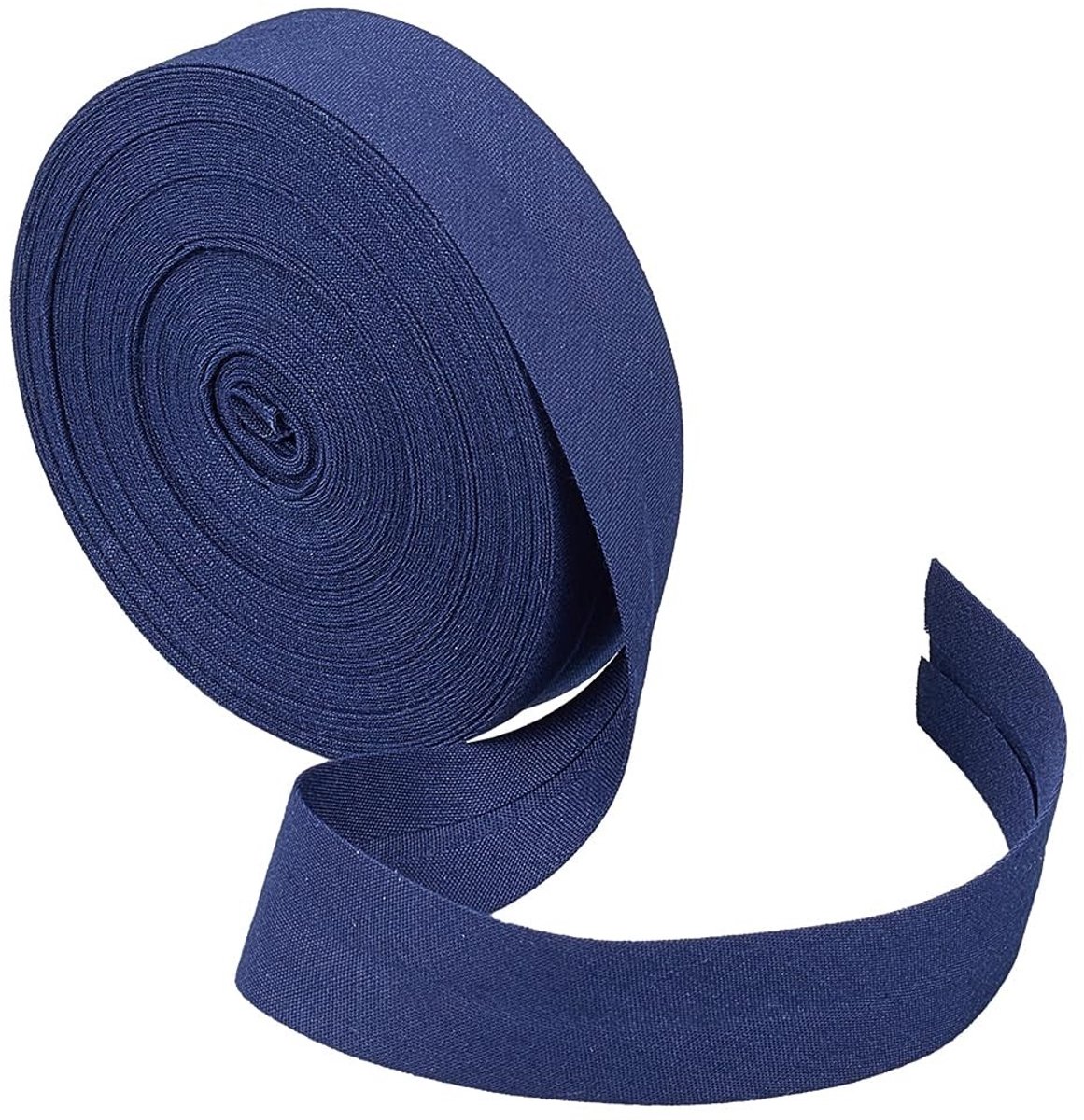 Dailygoods - Dailygoody - Biasband - Eenvoudig te gebruiken - 20 mm breed - Pruisisch blauw - Ideaal voor naaien - Perfect voor quilten - 10 meter lang