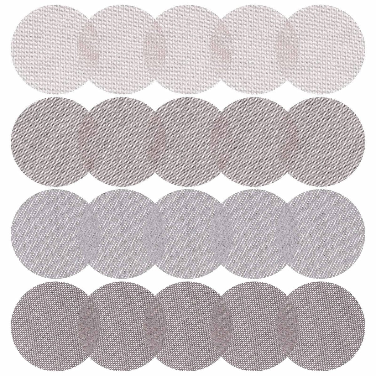 Dailygoods - Dailygoody - Schuurschijven - Assortiment nethaken en lussen - 20 stuks - 125 mm - Anti-blokkering - Geschikt voor houten meubels - Multi