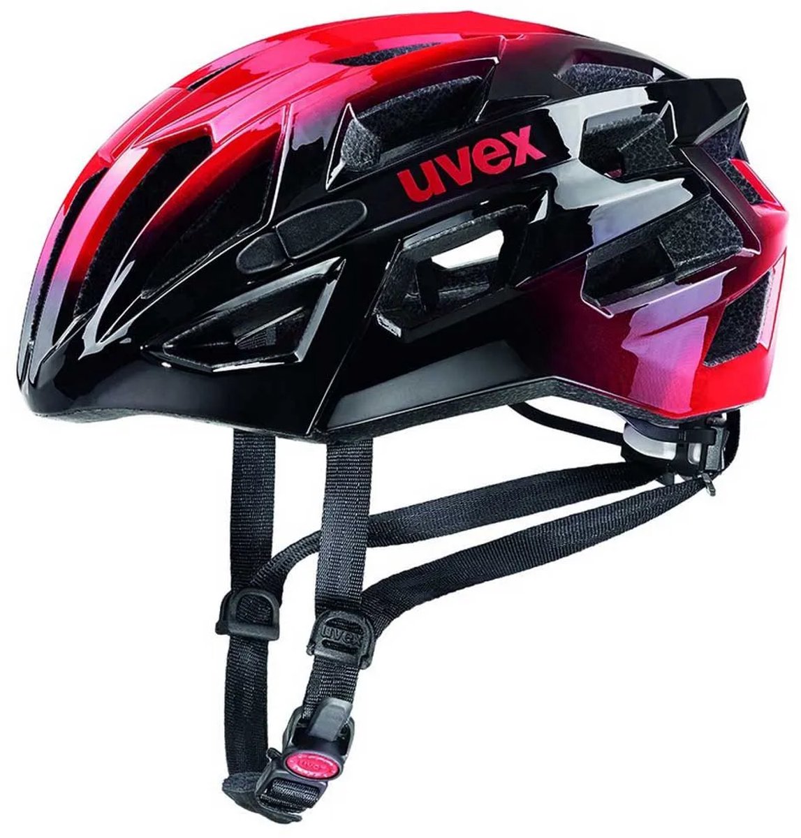 uvex Race 7 Fietshelm Black/Red - Unisex - maat 51-55 – foto 8