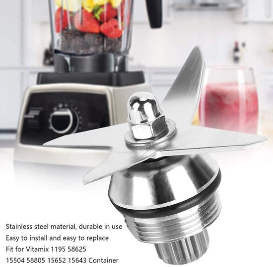 Dailygoods - Dailygoody - Roestvrijstalen blenderblad - Blender mes - Hoogwaardige kwaliteit - Groen - 4 scherpe messen - Geschikt voor diverse blenders - Compact van Dailygoods — afbeelding 5