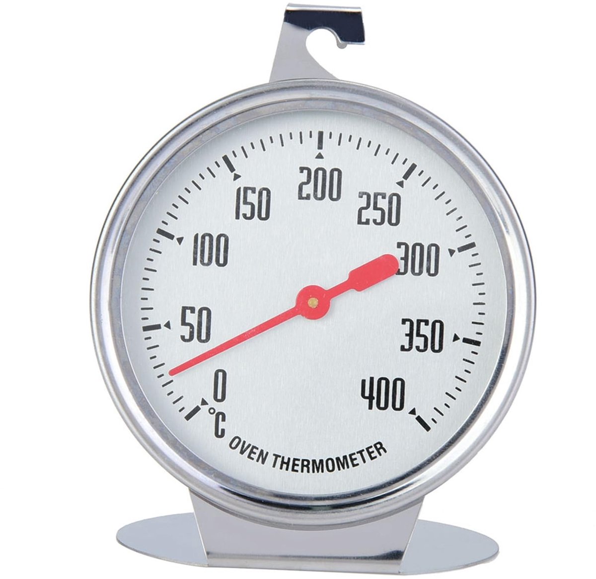 Dailygoods - Cosensi - Dailygoody - Oven Thermometer - Precisie en Betrouwbaarheid - Zilver - Thermometer voor Bakken - Geschikt voor Keuken