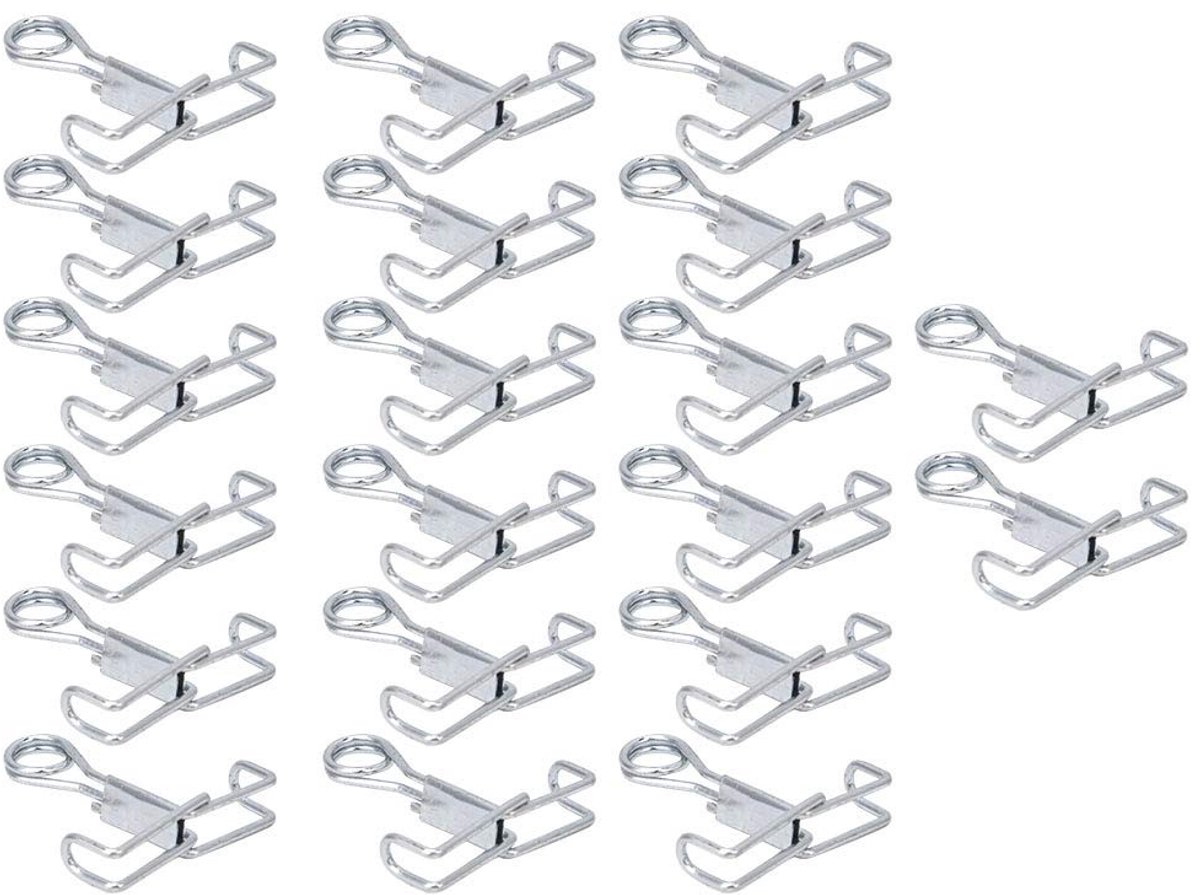 Dailygoods - Dailygoody - Roestvrijstalen Buisklem - Laboratoriumbenodigdheden - Hoge hardheid - 20PCS - Onderwijs - Geschikt voor chemische tests - Classic