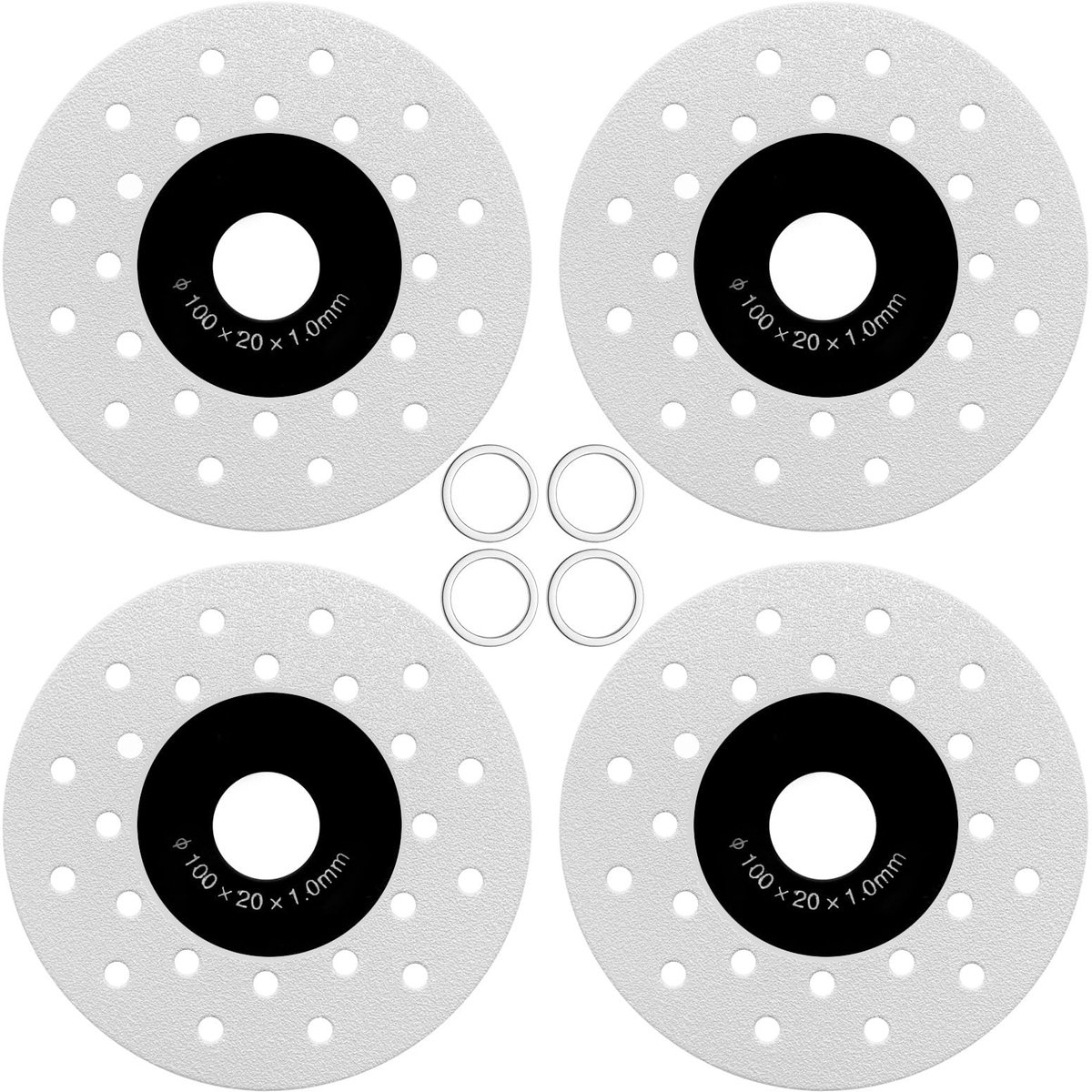 Dailygoods - Dailygoody - Zaagbladen - Beveled voor Rock Slab Slijpen - Hoogwaardige Grinding Wheel - Grijs - Diamant - Geschikt voor professioneel gebruik - Slijp