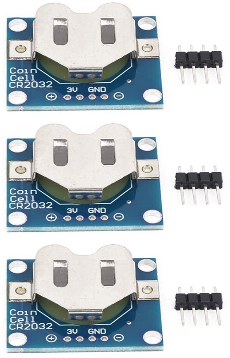 Dailygoods - Dailygoody - Module Ondersteuning Knoopcel Batterij - Montageplaat Knop Batterij - Elektrische Houder - 2,54 Mm Port - Elektrische Accessoires - Gesch